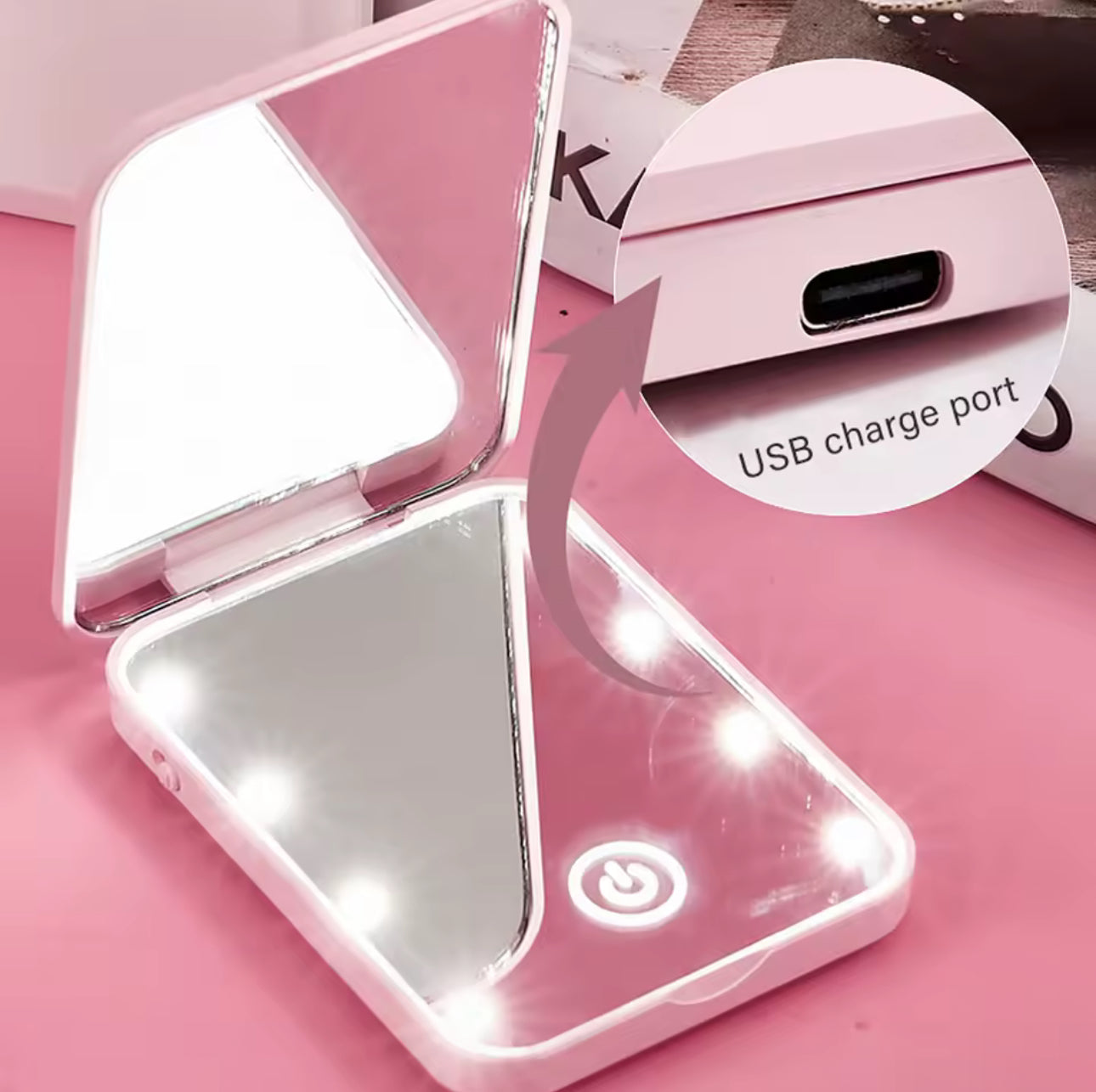 LED Compact Mirror