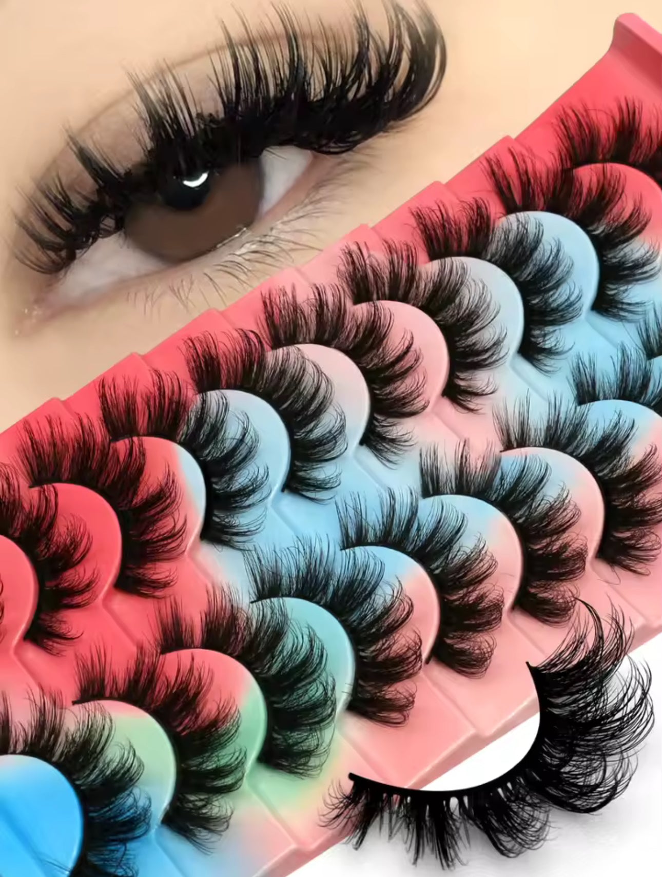 Fluffy Reusable Soft Wispy Eyelashes