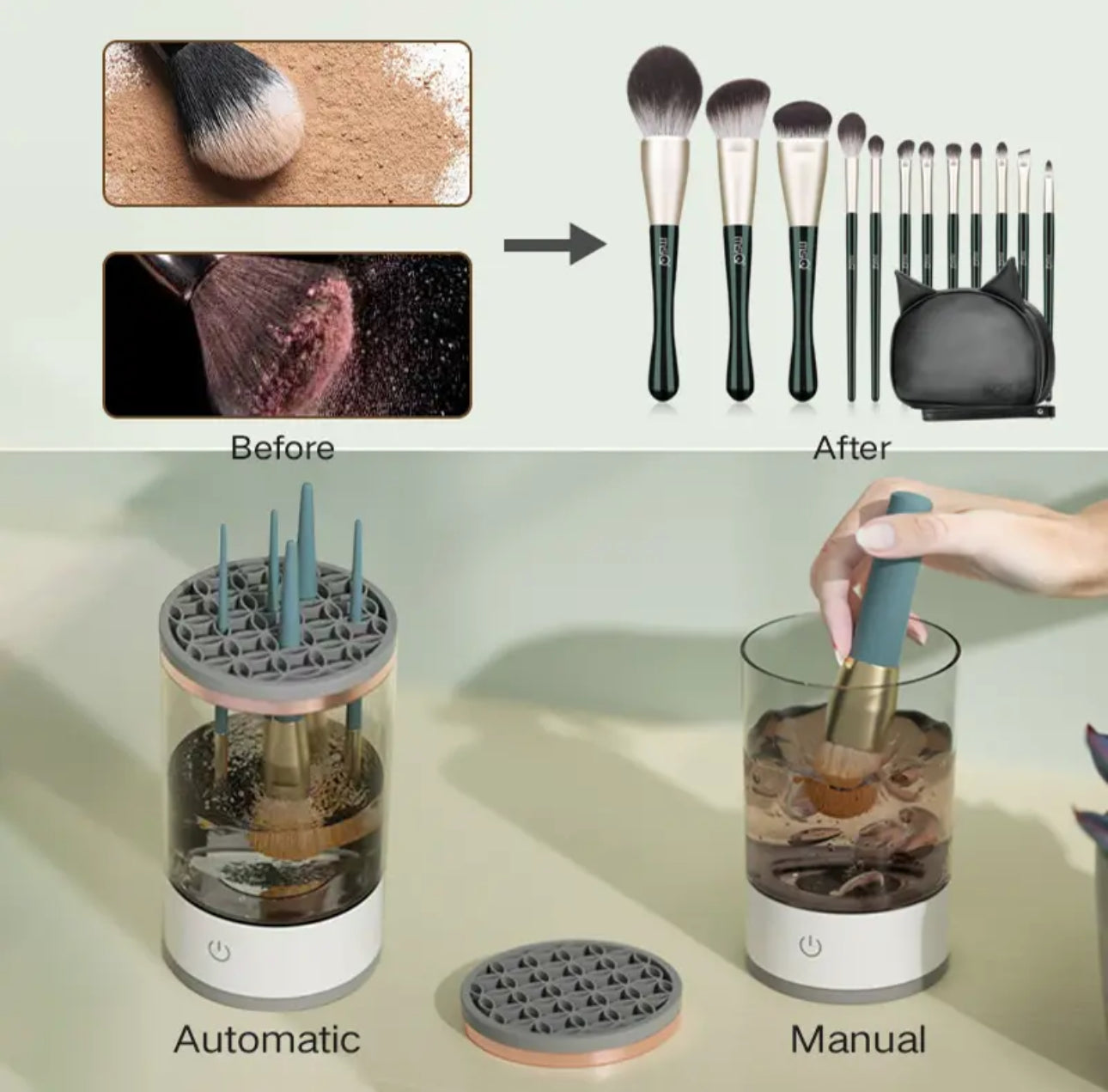 Electric Makeup Brush Cleaner