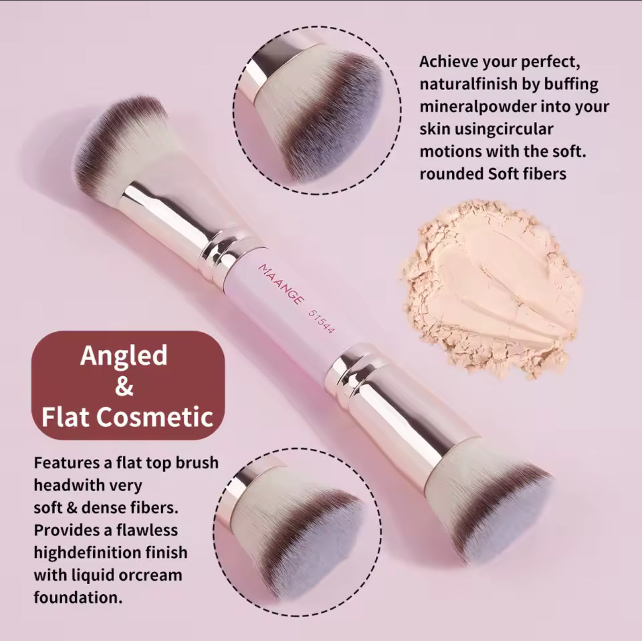 MAANGE 4pc Makeup Brush Set