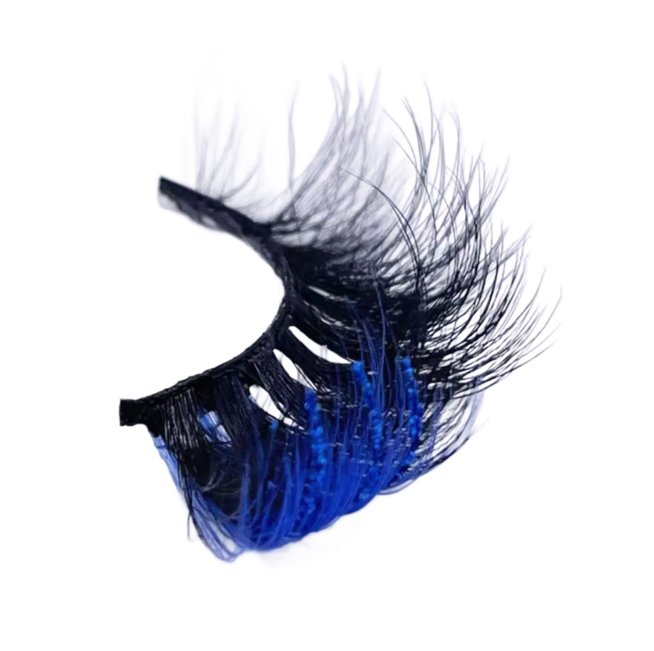 Pestañas con tiras de colores brillantes
