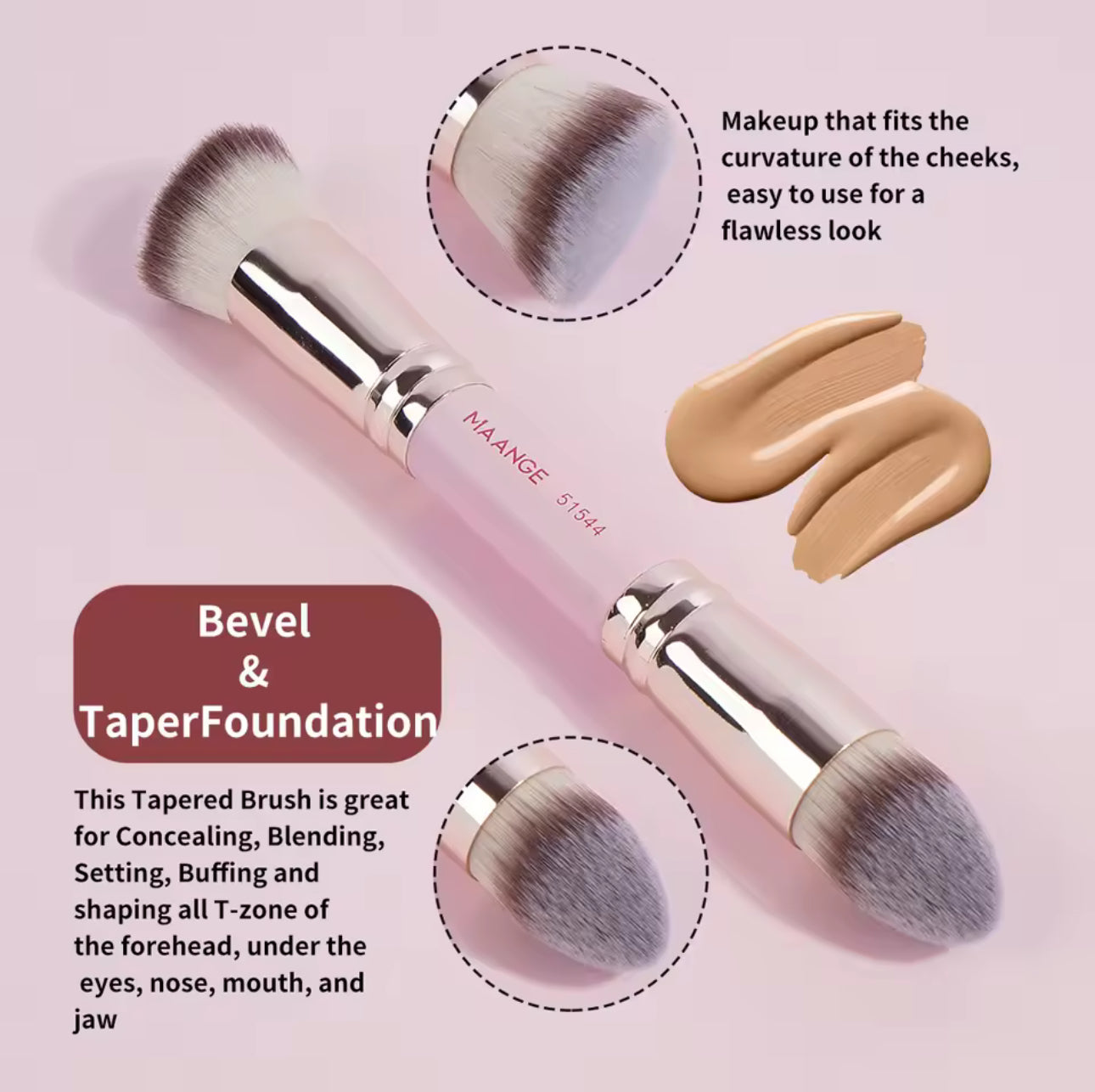 MAANGE 4pc Makeup Brush Set