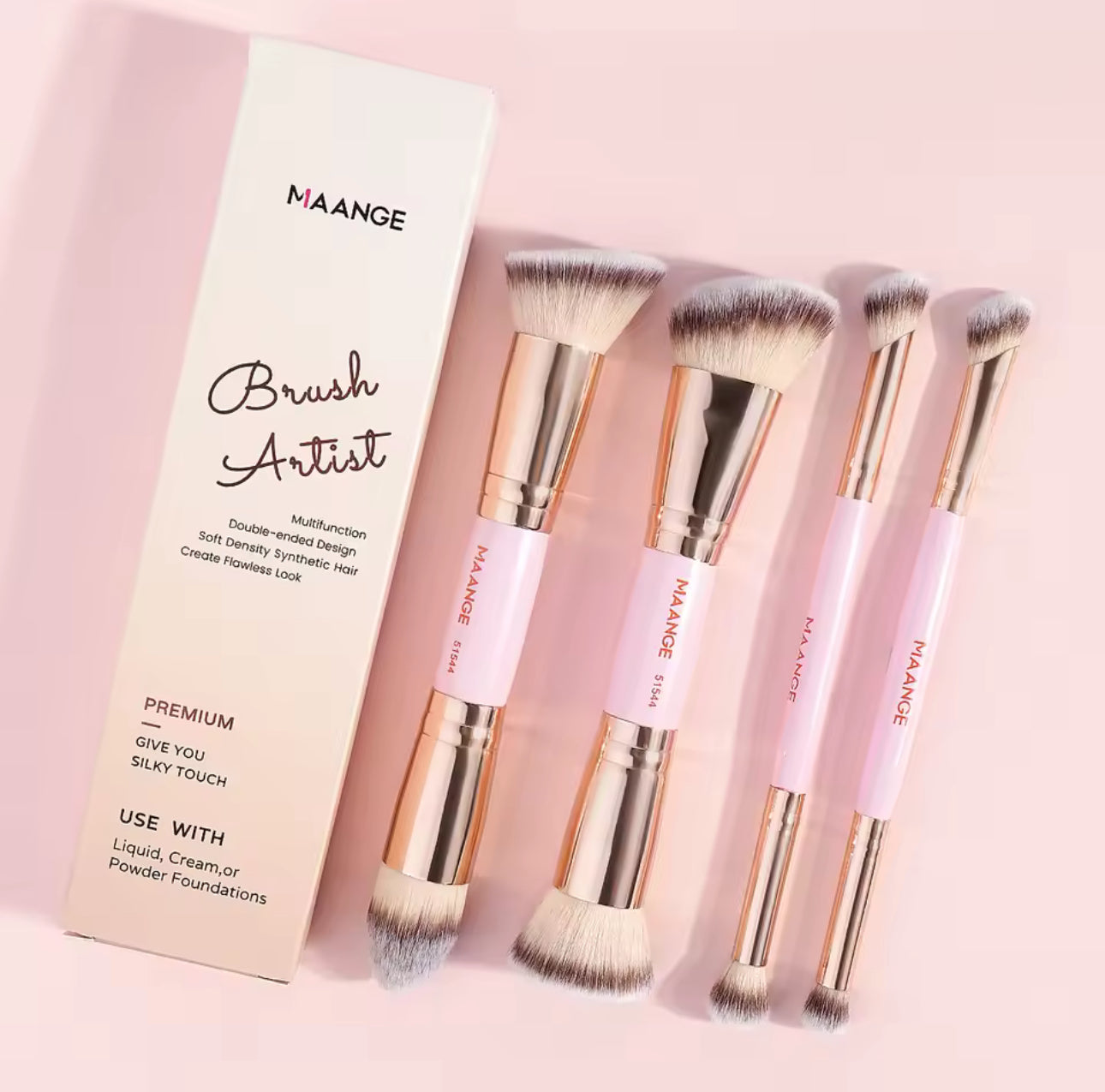 MAANGE 4pc Makeup Brush Set