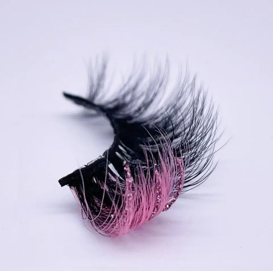 Glitter Colored Strip Eyelashes